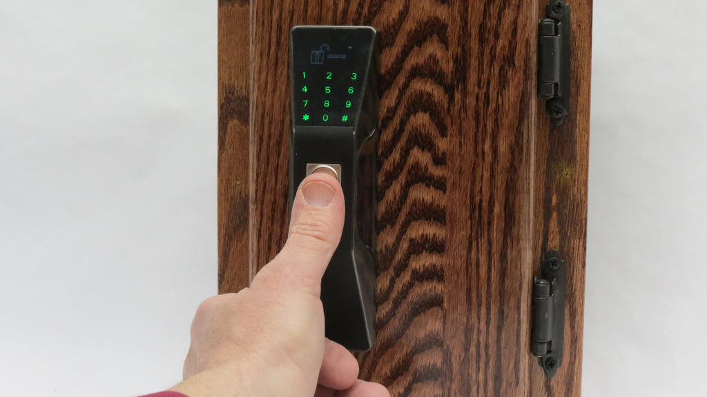 KR-S80E Fingerprint plus RFID cabinet lock.