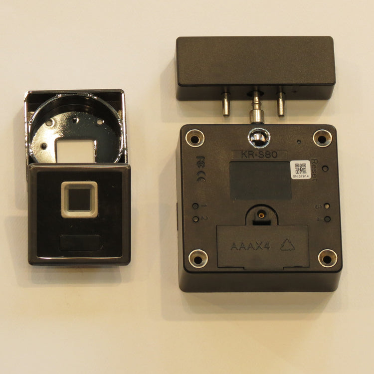KR-S80-51SF Fingerprint Reader RFID Cabinet Lock - Gage Safe Products