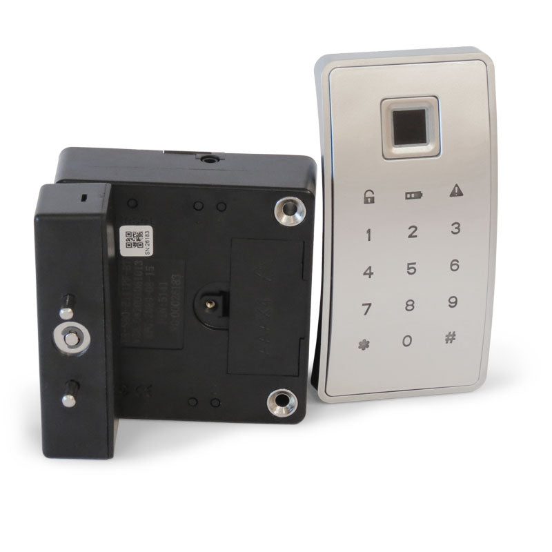 KR-S80-E111PF-BT Numeric/Fingerprint Reader + Bluetooth RFID Cabinet Lock - Gage Safe Products